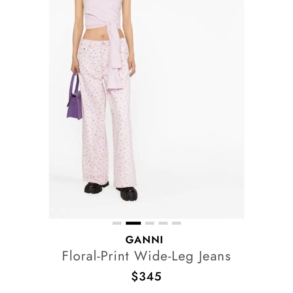 Ganni Pastel Pink Floral Jacket - Picture 4 of 6
